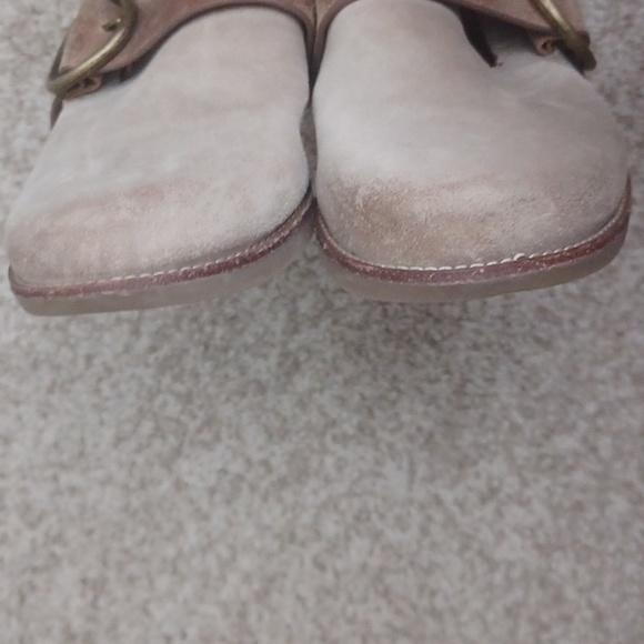 SOFFT Clog Mule Billie Slip On Slide Cashmere Suede Brown Leather Womens 6 124 - Picture 2 of 5